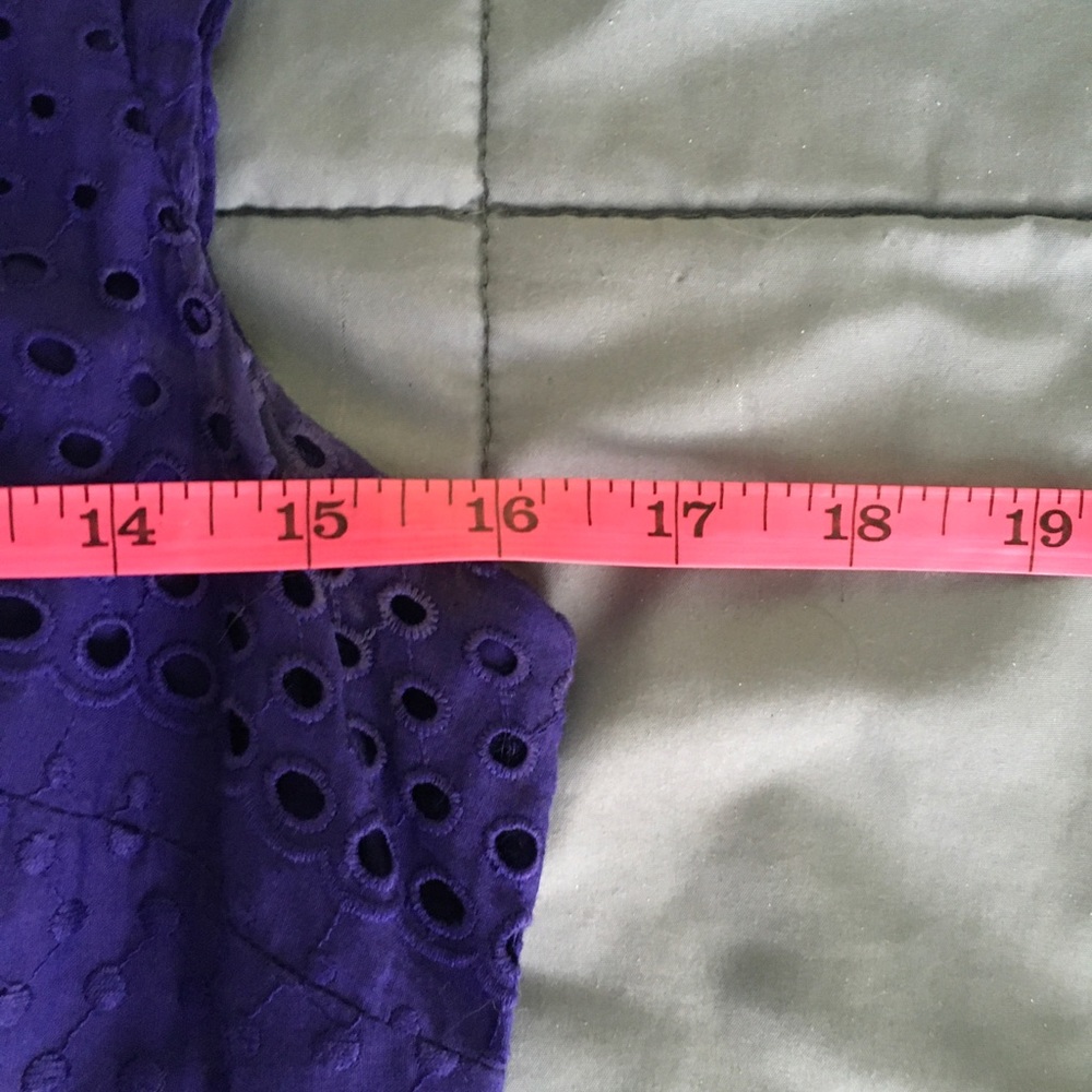 ⬇️$35 Roz & Ali Blue Eyelet Back Zip Dress… - Picture 5 of 7